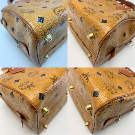  MCM エムシーエム ヴィセトス キャメル 2WAYミニボストン トラップ付 レザー レディース