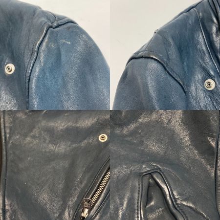  glamb グラム レザージャケット 羊革 GB0418 ネイビー サイズ 2 メンズ