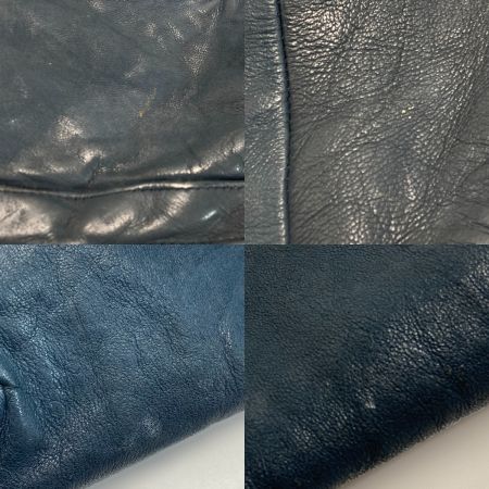  glamb グラム レザージャケット 羊革 GB0418 ネイビー サイズ 2 メンズ