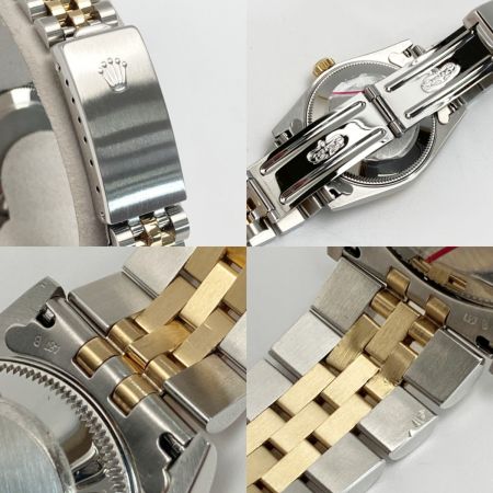  ROLEX ロレックス デイトジャスト S番 ローマ K18 68273NR シェル文字盤 自動巻き ボーイズ 腕時計