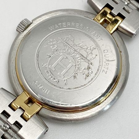  HERMES エルメス プロフィール デイト アイボリー コンビ クォーツ レディース 腕時計