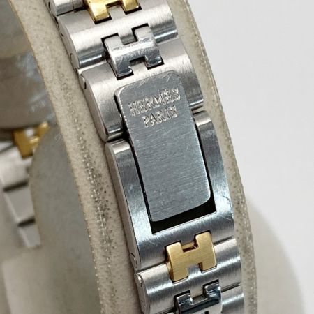  HERMES エルメス プロフィール デイト アイボリー コンビ クォーツ レディース 腕時計