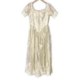 ☆☆ LaceMade フラワーキャンドル コルセットドレス LM246LS03 アイボリー サイズ M Bランク