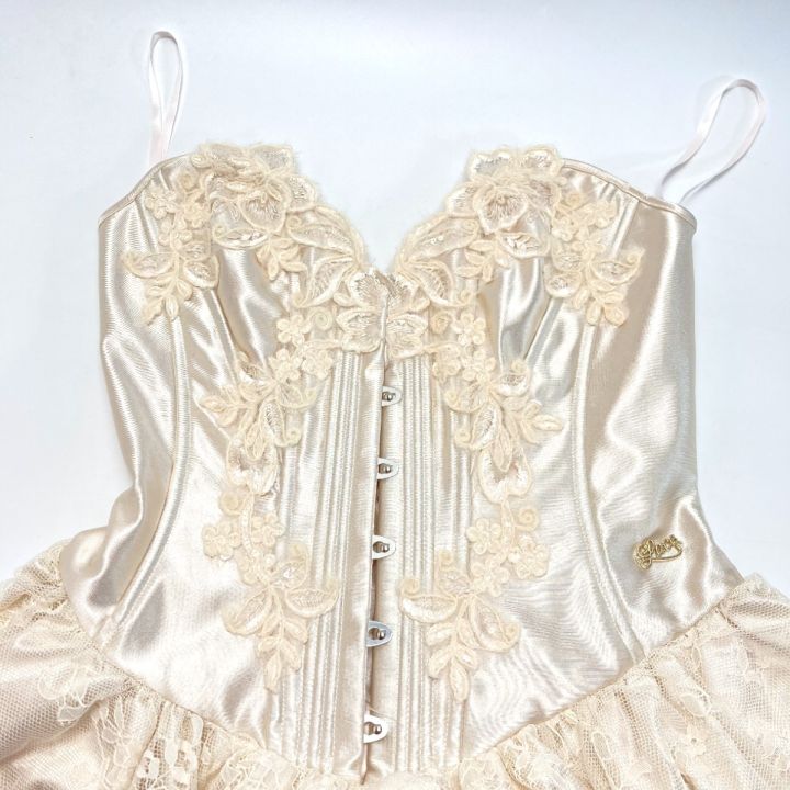☆☆LaceMade ドリームバレエ.コルセットドレス LM233LS008 アイボリー サイズ M LaceMade ドリームバレエ.コルセットドレス LM233LS008 アイボリー