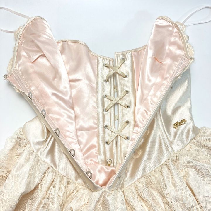 ☆☆LaceMade ドリームバレエ.コルセットドレス LM233LS008 アイボリー サイズ M LaceMade ドリームバレエ.コルセットドレス LM233LS008 アイボリー