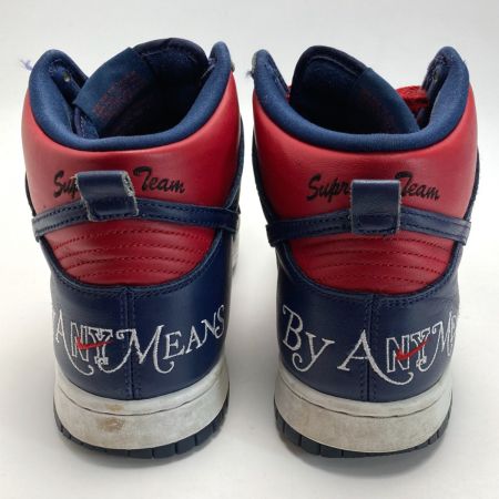 NIKE ナイキ SB DUNK HIGH OG QS スニーカー DN374 600 レッド×ネイビー 25.5cm メンズ 箱付き