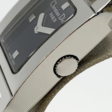  Christian Dior クリスチャンディオール パンディオラ ステンレススチール ブラック D78-108 クォーツ レディース 腕時計