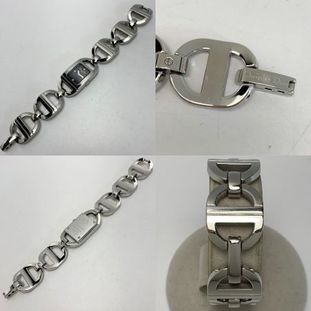  Christian Dior クリスチャンディオール パンディオラ ステンレススチール ブラック D78-108 クォーツ レディース 腕時計