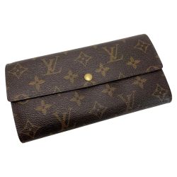 ☆☆ LOUIS VUITTON ルイヴィトン ポシェットポルトモネクレディ M61725 ブラウン 長財布 Cランク