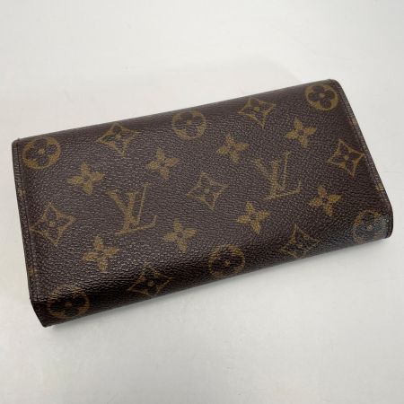  LOUIS VUITTON ルイヴィトン ポシェットポルトモネクレディ M61725 ブラウン 長財布