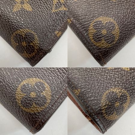  LOUIS VUITTON ルイヴィトン ポシェットポルトモネクレディ M61725 ブラウン 長財布