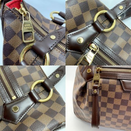  LOUIS VUITTON ルイヴィトン ダミエ イーヴォラMM フロントポケット N41131 エベヌ ハンドバック レディース ゴールド金具