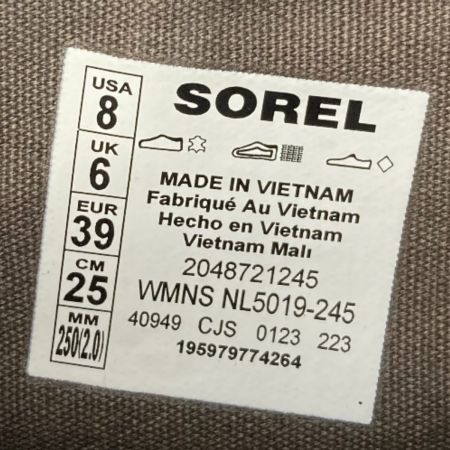  SOREL ソレル サイドゴアブーツ NL5019-245 オリーブ SIZE 25cm レディース