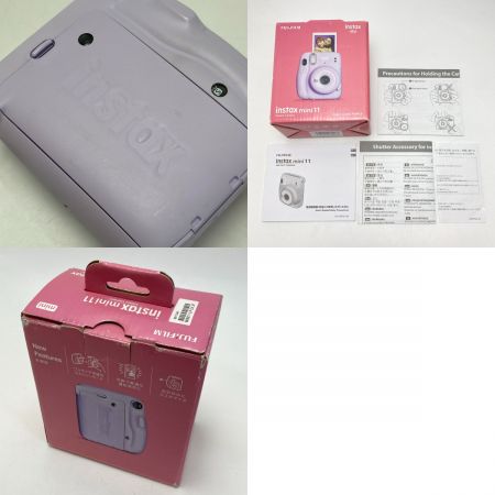  FUJIFILM フジフィルム INSTAX mini 11 インスタントカメラ チェキ パープル 箱付き