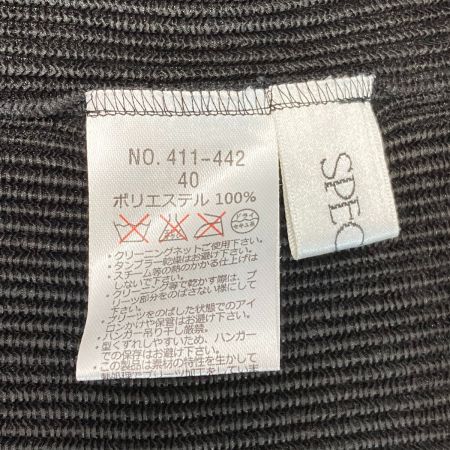  SPECCHIO スペッチオ プリーツカーディガン サイズ 40 レディース 411-442 ブラック
