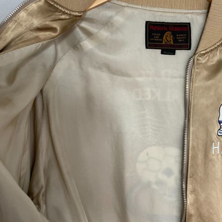  Hysteric Glamour ヒステリックグラマー スカジャン ジャケット 髑髏 0163AB09 カーキ サイズ M レディース