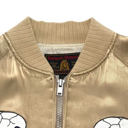  Hysteric Glamour ヒステリックグラマー スカジャン ジャケット 髑髏 0163AB09 カーキ サイズ M レディース