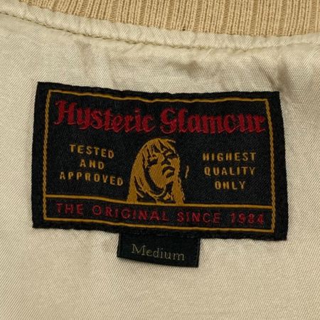  Hysteric Glamour ヒステリックグラマー スカジャン ジャケット 髑髏 0163AB09 カーキ サイズ M レディース