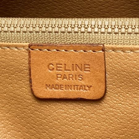  CELINE セリーヌ マカダム ショルダーバッグ ベージュ トートバッグ PVC×レザー