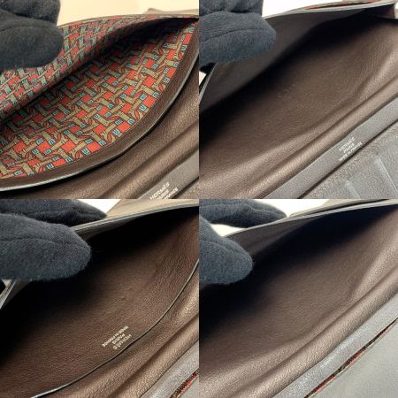  HERMES エルメス シチズン ツイルロング シルクイン ブラウン  財布 札入れ 小銭入れ無し メンズ 