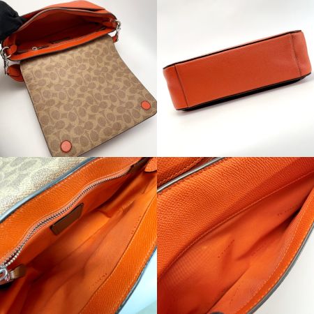  COACH コーチ シグネチャー B2344-CJ843 オレンジ ショルダーバッグ レディース