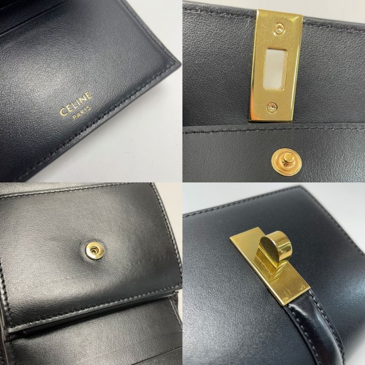 CELINE セリーヌ スモール トリフォールドウォレット 16セーズ W-SD