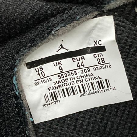  NIKE ナイキ エア ジョーダン 1 Low 553558 ブラック スニーカー SIZE 28cm メンズ