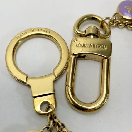  LOUIS VUITTON ルイヴィトン ポルトクレ・シェンヌバスティ バスティーユ マルチカラー キーホルダー チャーム ゴールド