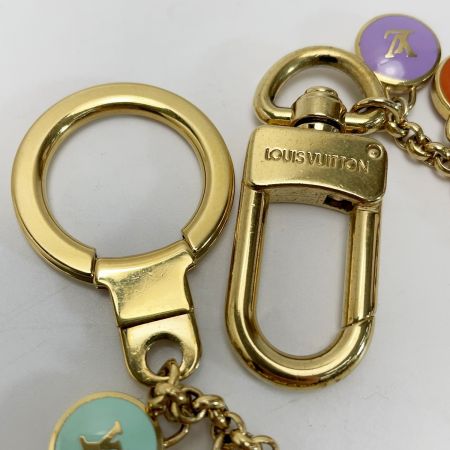  LOUIS VUITTON ルイヴィトン ポルトクレ・シェンヌバスティ バスティーユ マルチカラー キーホルダー チャーム ゴールド