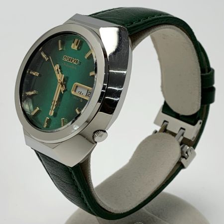  SEIKO セイコー 亀甲カットガラス アドバン 緑 6106-7710 ヴィンテージ 腕時計