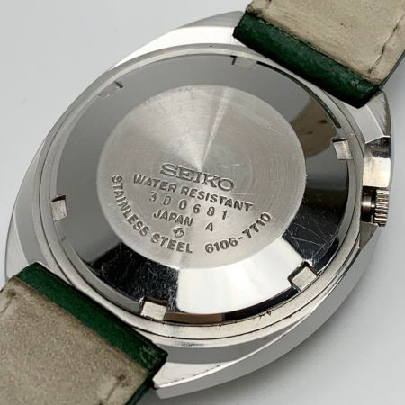  SEIKO セイコー 亀甲カットガラス アドバン 緑 6106-7710 ヴィンテージ 腕時計