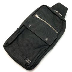  PORTER ポーター スモーキー スリングショルダーバッグ ブラック Bランク