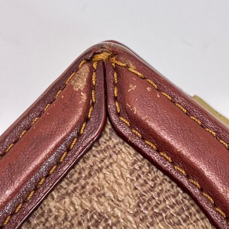  COACH コーチ 2つ折り財布 5287 ブラウン×ワインレッド レディース