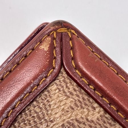  COACH コーチ 2つ折り財布 5287 ブラウン×ワインレッド レディース