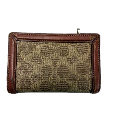  COACH コーチ 2つ折り財布 5287 ブラウン×ワインレッド レディース