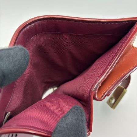  COACH コーチ 2つ折り財布 5287 ブラウン×ワインレッド レディース