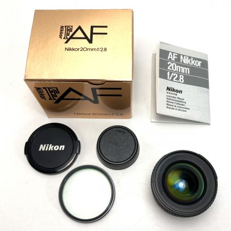 Nikon ニコン Nikkor AF 20mm f/2.8 レンズ 箱付き