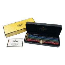 ☆☆ FENDI フェンディ カメレオン チェンジベルト 5色 腕時計 640L クォーツ レディース 箱有 Bランク