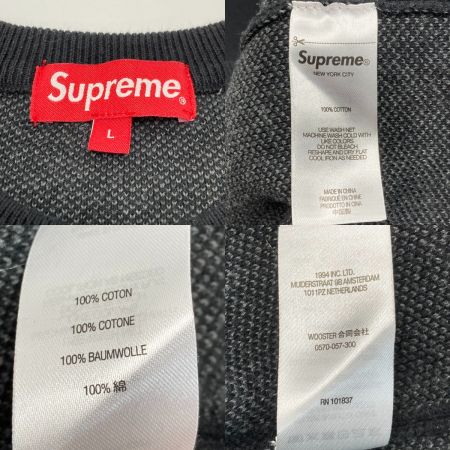  Supreme シュプリーム ニット RN 101837 ブラック サイズ L メンズ