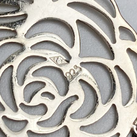  CHANEL シャネル カメリア ピアス シルバー SV925 箱・布袋有