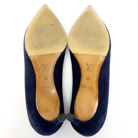  LOUIS VUITTON ルイヴィトン アルティメイト ポインテッドトゥ LVロゴ ネイビー ハイヒールパンプス  SIZE36(23㎝相当)