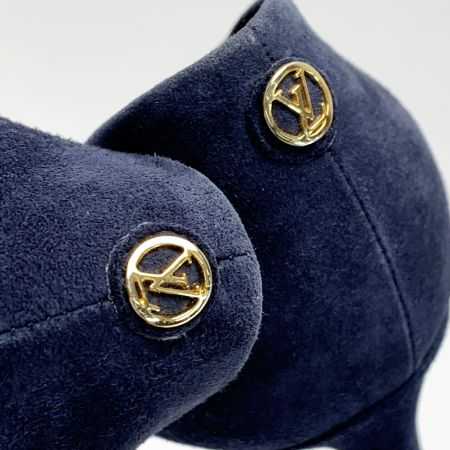  LOUIS VUITTON ルイヴィトン アルティメイト ポインテッドトゥ LVロゴ ネイビー ハイヒールパンプス  SIZE36(23㎝相当)