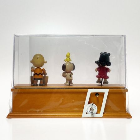  サンキョー ピーナッツ スヌーピー からくり 木製 オルゴール