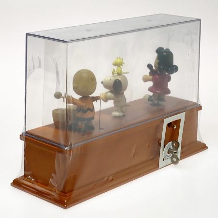   サンキョー ピーナッツ スヌーピー からくり 木製 オルゴール