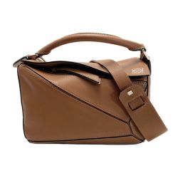 ☆☆ LOEWE ロエベ パズルバッグ スモール 322.30 ブラウン 2WAYバッグ レザー 布袋有 Bランク