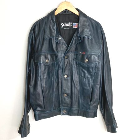  Schott ショット レザージャケット LOT5210-804 ダークネイビー サイズ M メンズ
