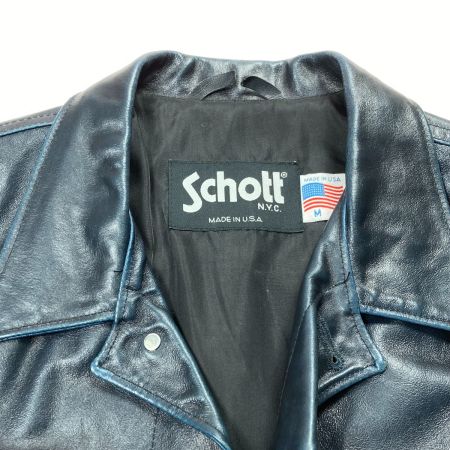  Schott ショット レザージャケット LOT5210-804 ダークネイビー サイズ M メンズ