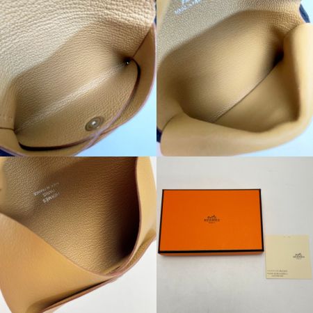  HERMES エルメス カルヴィ デュオ インプリメ U刻印 カードケース コインケース ビスキュイ スイフト 箱有