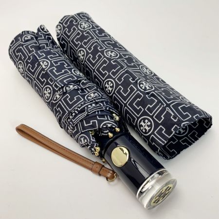  TORY BURCH トリーバーチ 幾何学模様 ワンタッチ 折り畳み傘