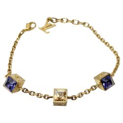 ☆☆ LOUIS VUITTON ルイヴィトン ブラスレ・ギャンブル M65209 メッキ チェーンブレスレット 袋有 Cランク